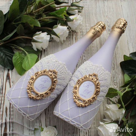 Свадебный набор шампанское бокалы