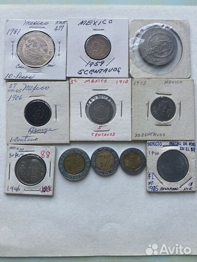 Монеты Мексики