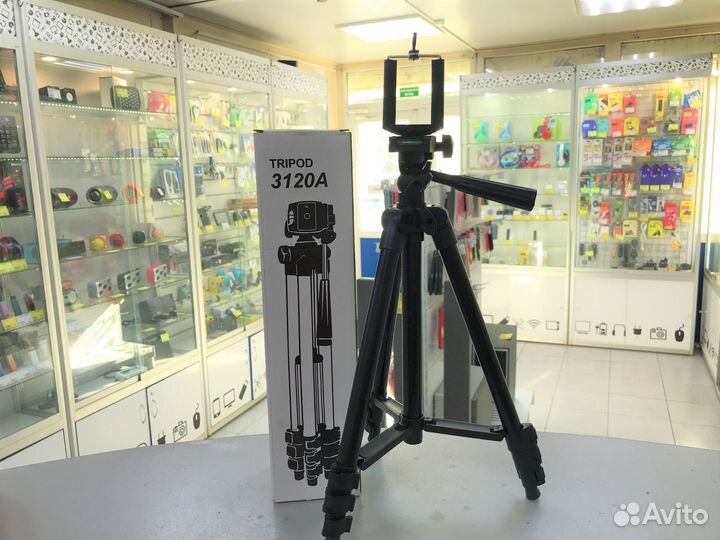 Штатив для телефонов и фотокамер 345-1020мм