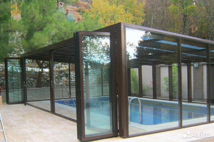Павильон для бассейна остекление бассейнов