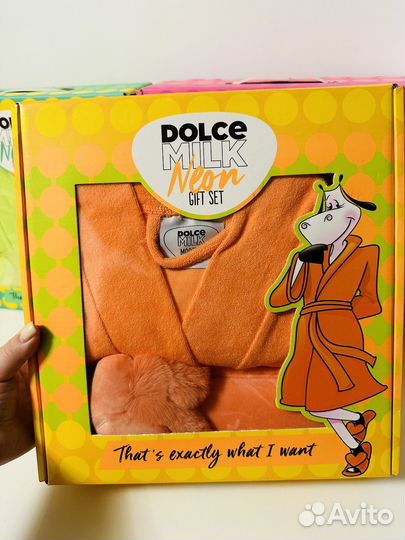 Набор халат и тапочки dolce milk