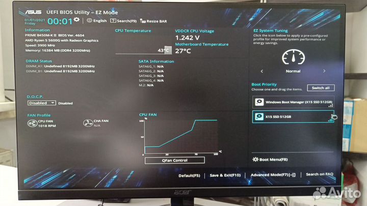 Игровой пк ryzen 5 5600g 16gb