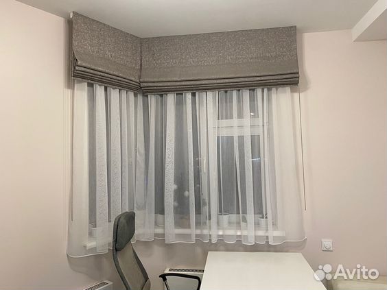Римская штора + Тюль готовый