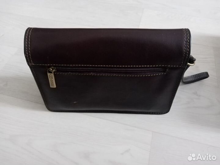 Барсетка кожаная мужская бу