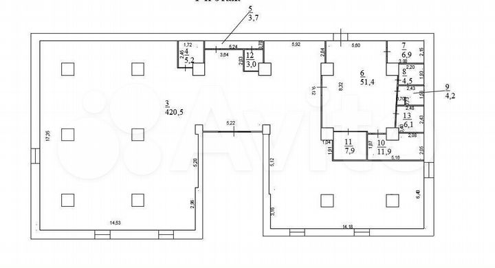 Торговая площадь, 530 м²
