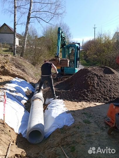 Дренаж,отсыпка, поднятие участка,заезд