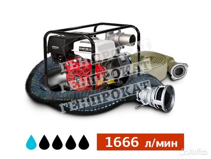 Аренда насоса, мотопомпы