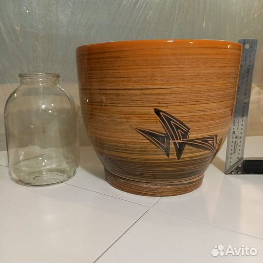 Керамический цвет.горшок на 15л