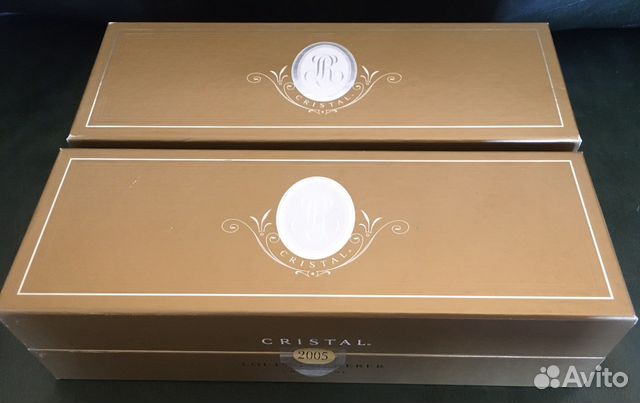 Упаковка коробка, бутылка, пробка Cristal 2005
