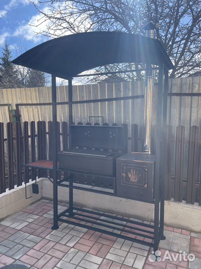 Мангал с крышей