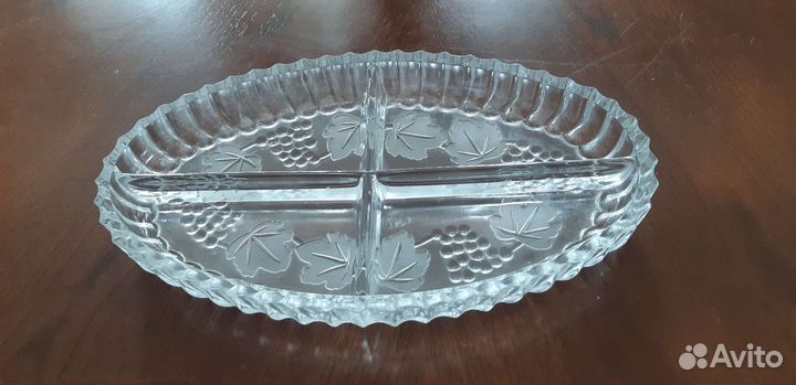 Хрустальная менажница