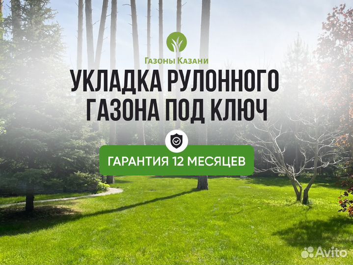 Рулонный газон укладка