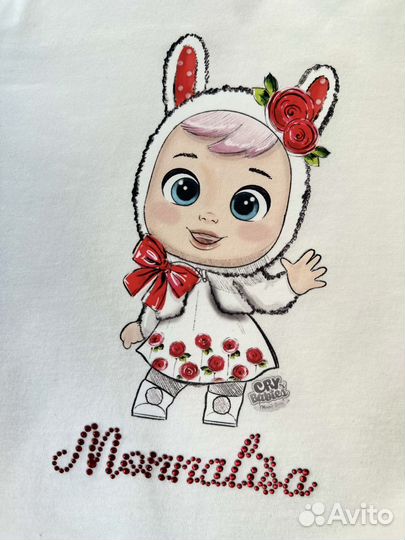 Новый Лонгслив Monnalisa 98 Cry babies