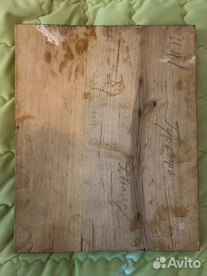 Икона 19 век святые Самон, Гурий, Авив 21 х 26 см