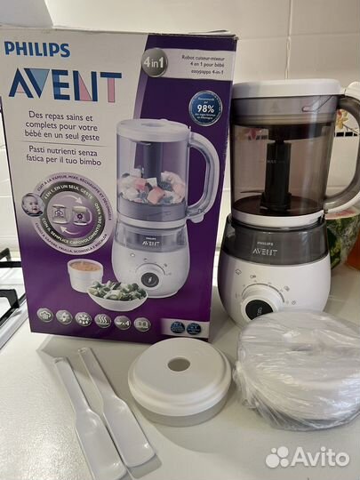 Пароварка блендер philips avent 4 в 1