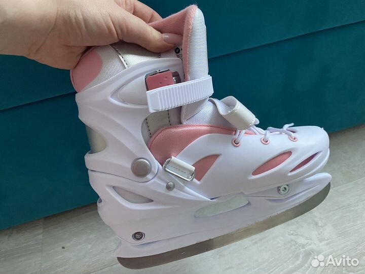 Коньки детские раздвижные 34 37 для девочки