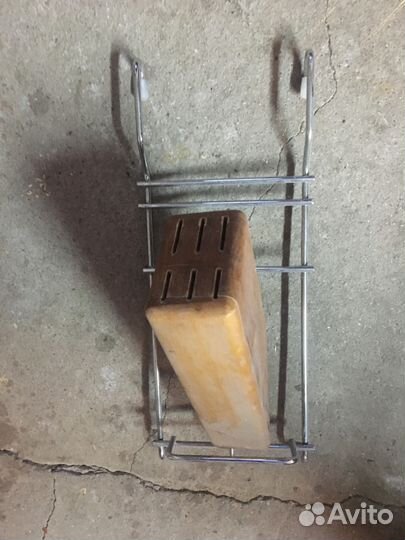 Навесная подставка под ножи на рейлинг