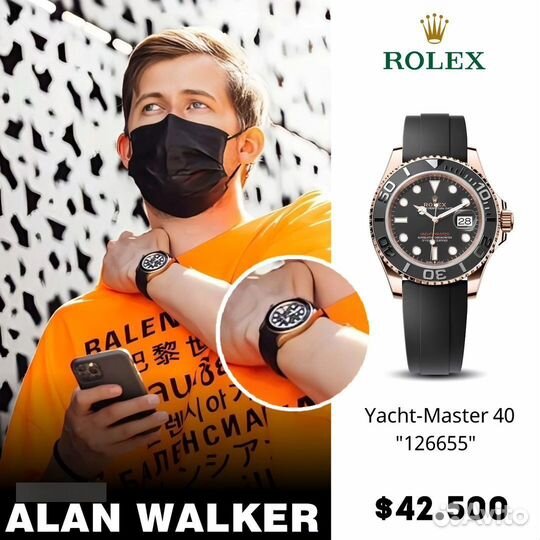 Часы rolex yacht master 40mm rose gold