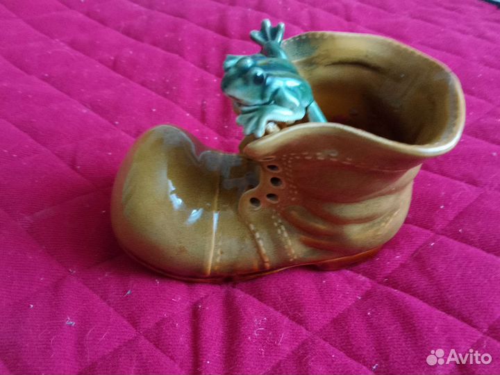 Кашпо декоративное башмак
