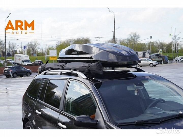 Маркиза/Тент на крышу автомобиля 2 стенки Зелёная