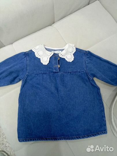 Джинсовое платье для девочки 98