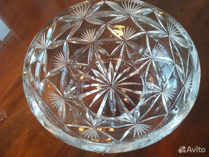 Ваза для фруктов хрусталь
