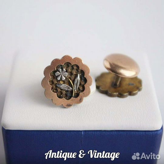 Антикварные Воротниковые Запонки Пуговицы Винтаж