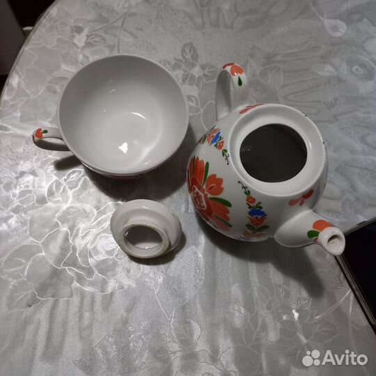 Заварочный чайник с чашкой Вербилка