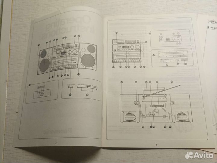 Кассетный магнитофон Panasonic RX-980. Инструкция