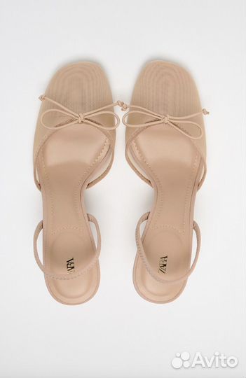 Zara сетчатые туфли новинка доставка включена