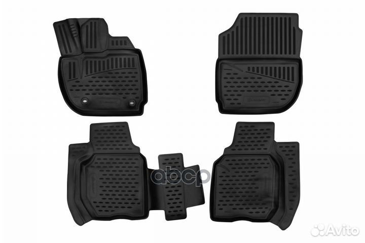 Коврики 3D в салон полиуретан 4 шт. element3D18