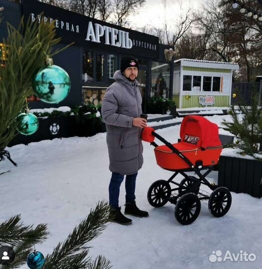 Коляска 2 в 1 Adamex Reggio Retro