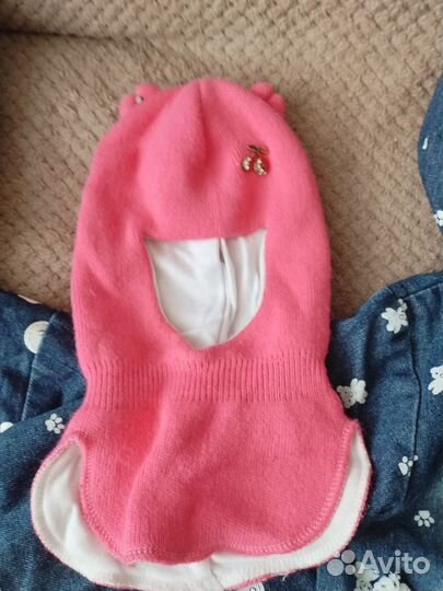 Шапка шлем для девочки