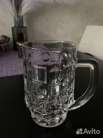 Стаканы с рисунком (8 штук)с пивной кружкой