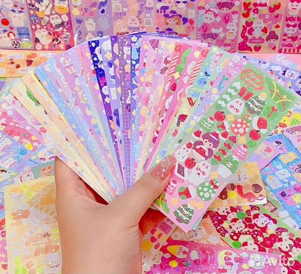 Набор наклеек, 9 листов наклеек