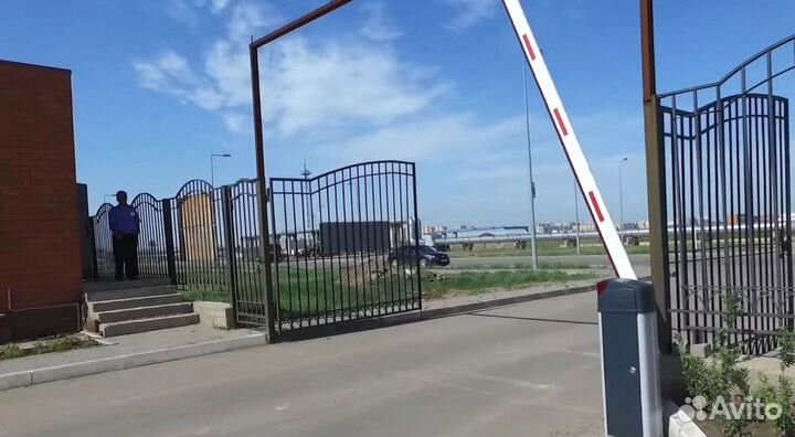 Установка шлагбаума