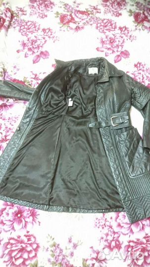 Кожаное пальто