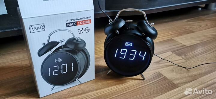 Радио часы будильник MAX CR-2918 новые