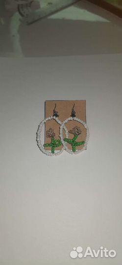 Серьги из бисера