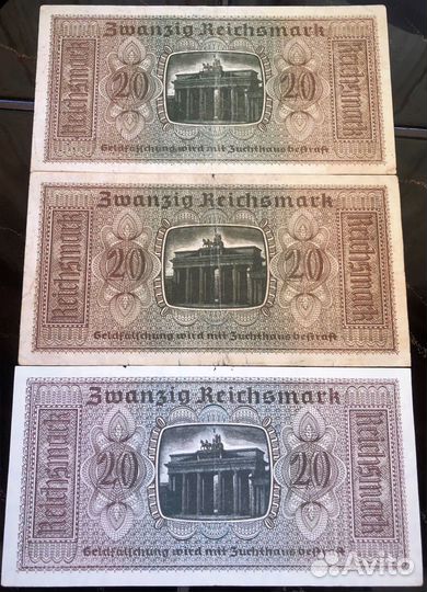 Германия. 20 марок 1939-1945гг