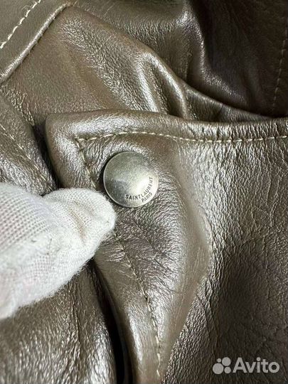 Куртка кожаная женская Saint Laurent премиум