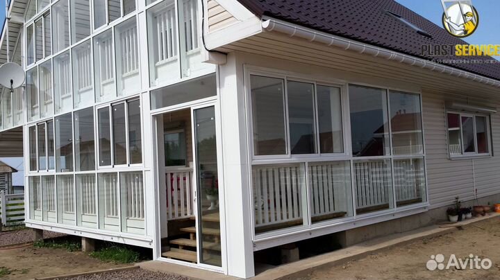Пластиковые окна, остекление террас, беседок