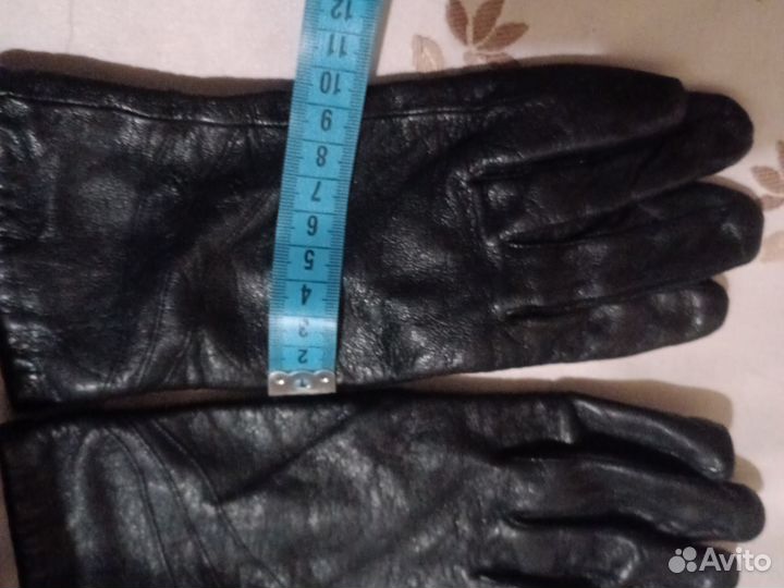 Перчатки женские кожа