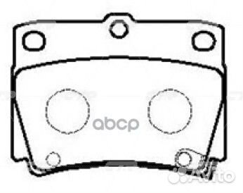 CKM-34 Колодки тормозные дисковые зад GK0