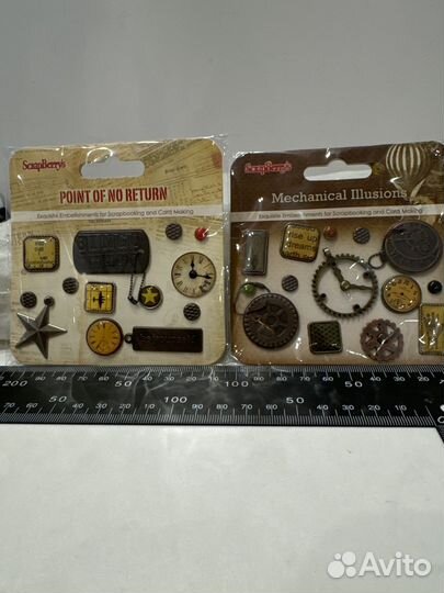 Стимпанк брадсы металлические для творчества