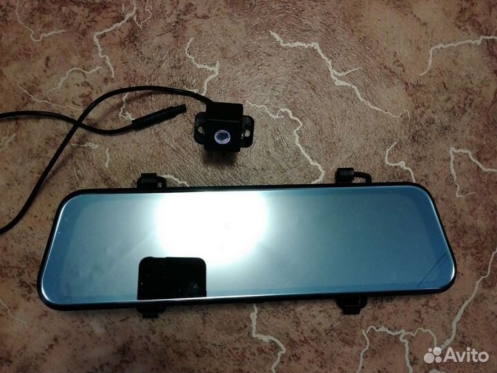 Видеорегистратор зеркало с камерой заднего вида