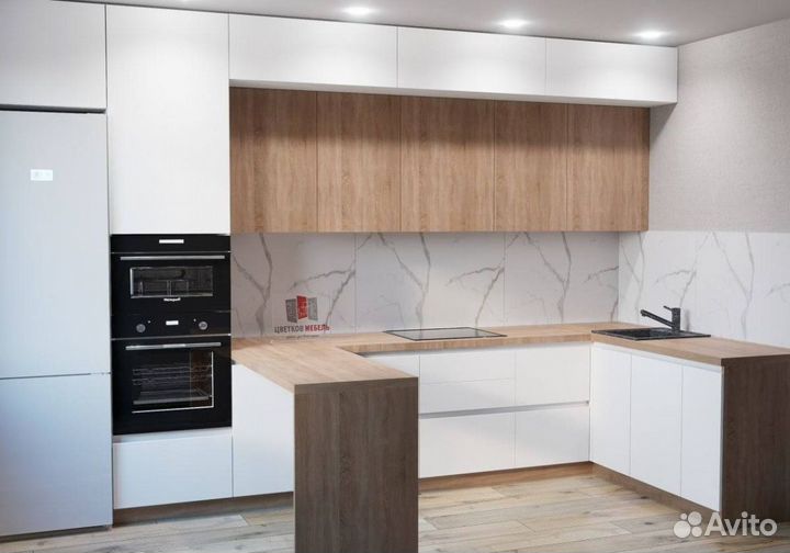 Кухня цвет дерева артикул 65976