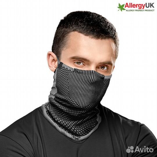 Маска спортивная F5 Naroo Mask (цвет: чёрный/серы