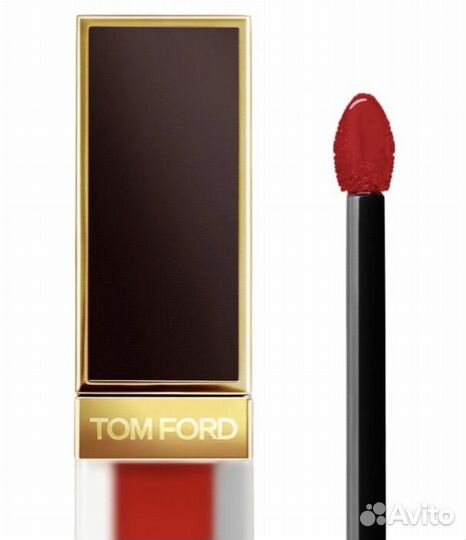 Tom Ford матовая алая помада тон 16 Scarlet