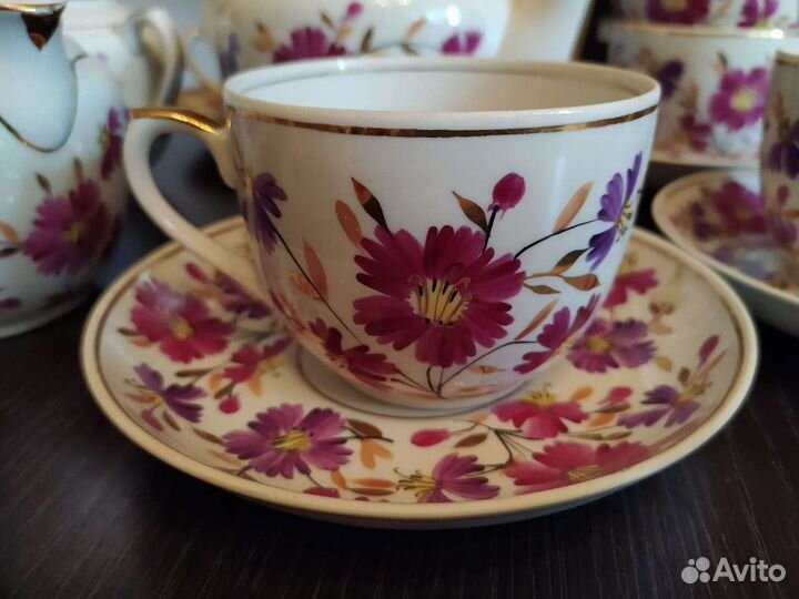 Сервиз фарфоровый Вербилки, раритет